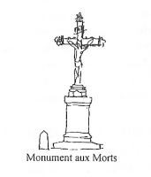 Guisseny, Eglise, Enclos paroissial, Monument aux morts (dessin).jpg